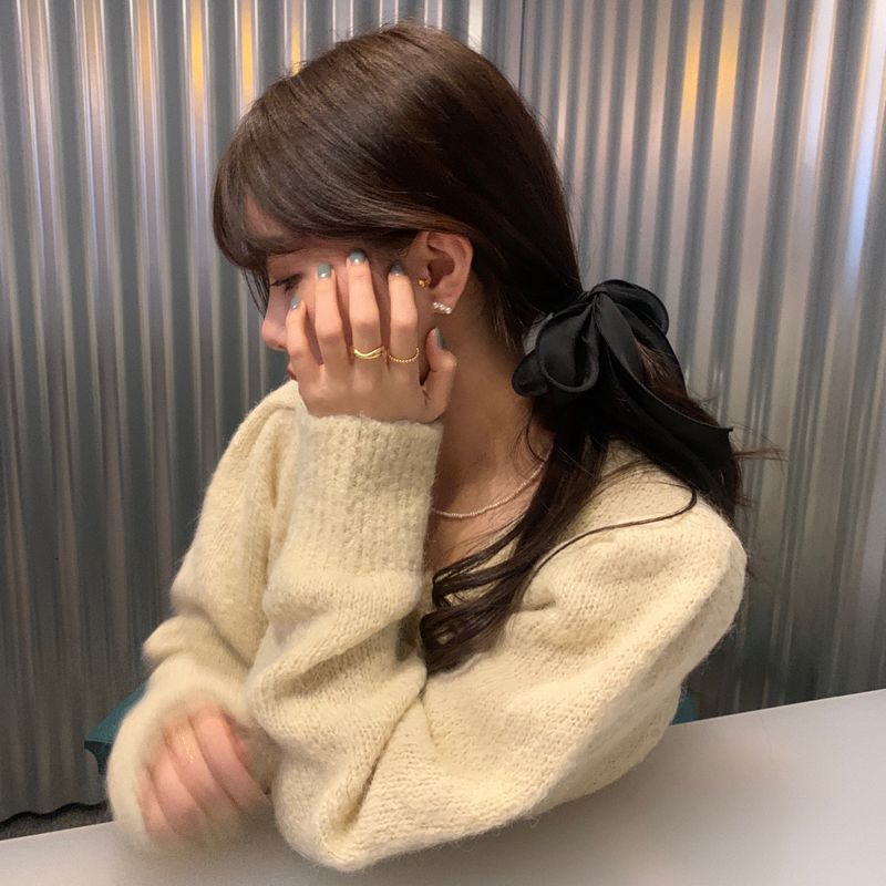  (silver925) スリーパールピアス *silver