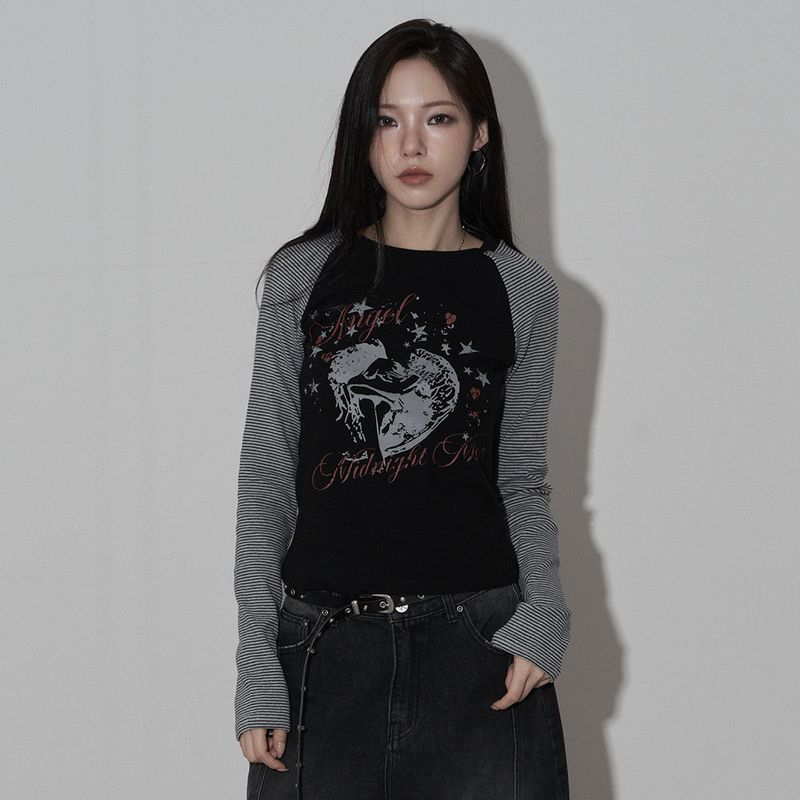 MIDNIGHT MOVE（ミッドナイトムーブ）の「st angel t (black)（Tops）」
