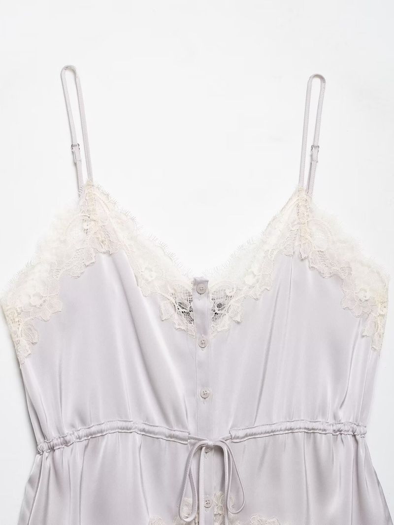 Elin Lace Trim Slip Top