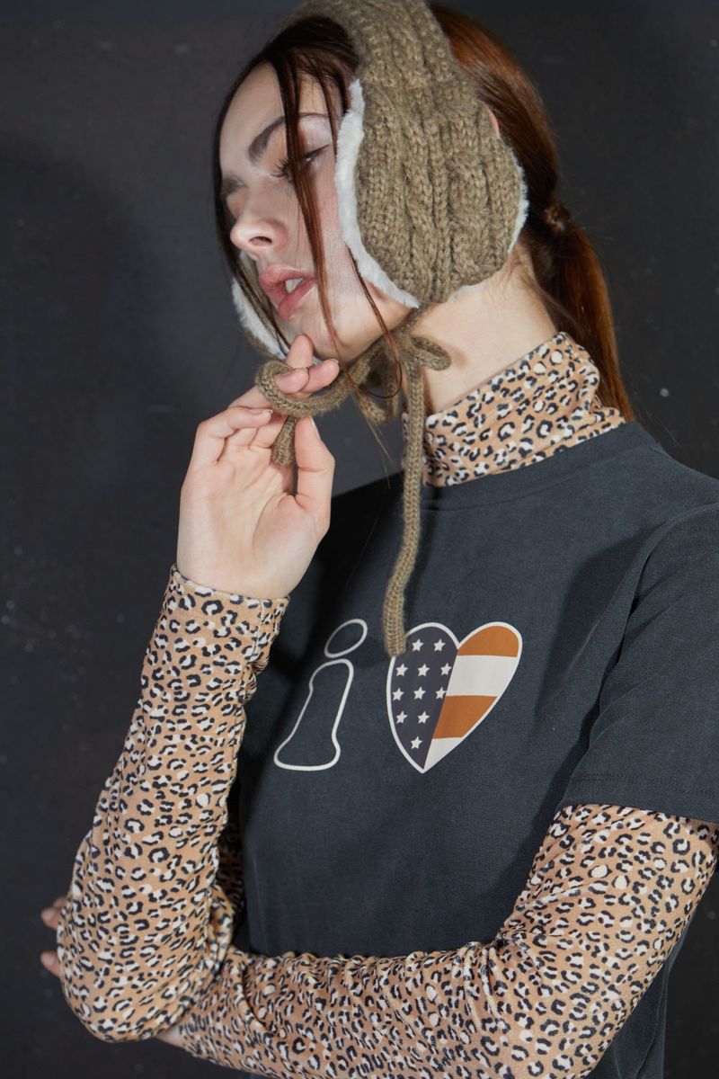LEOPARD LAYERED T-SHIRT