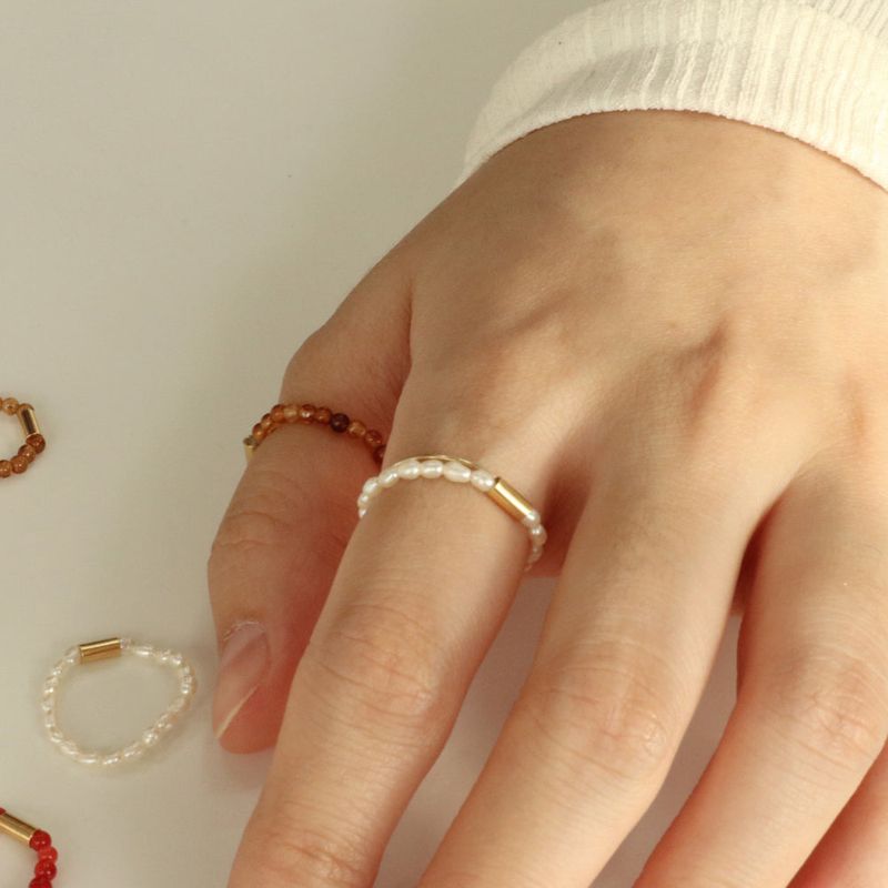 Less is more(レスイズモア)の「PEARL BEADS RING(Accessories)」