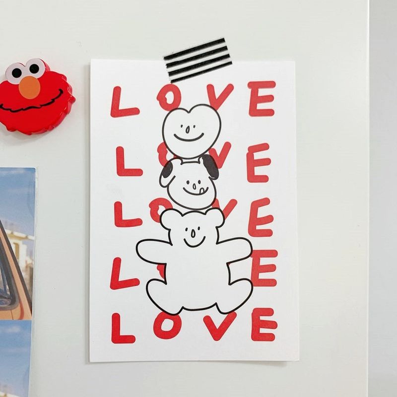 POSTCARD_LOVE LOVE LOVE