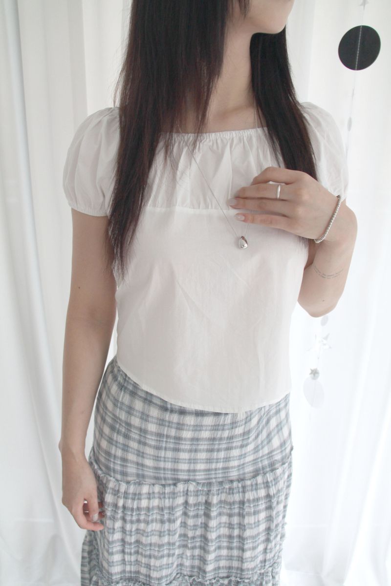 Soft Shirring Blouse