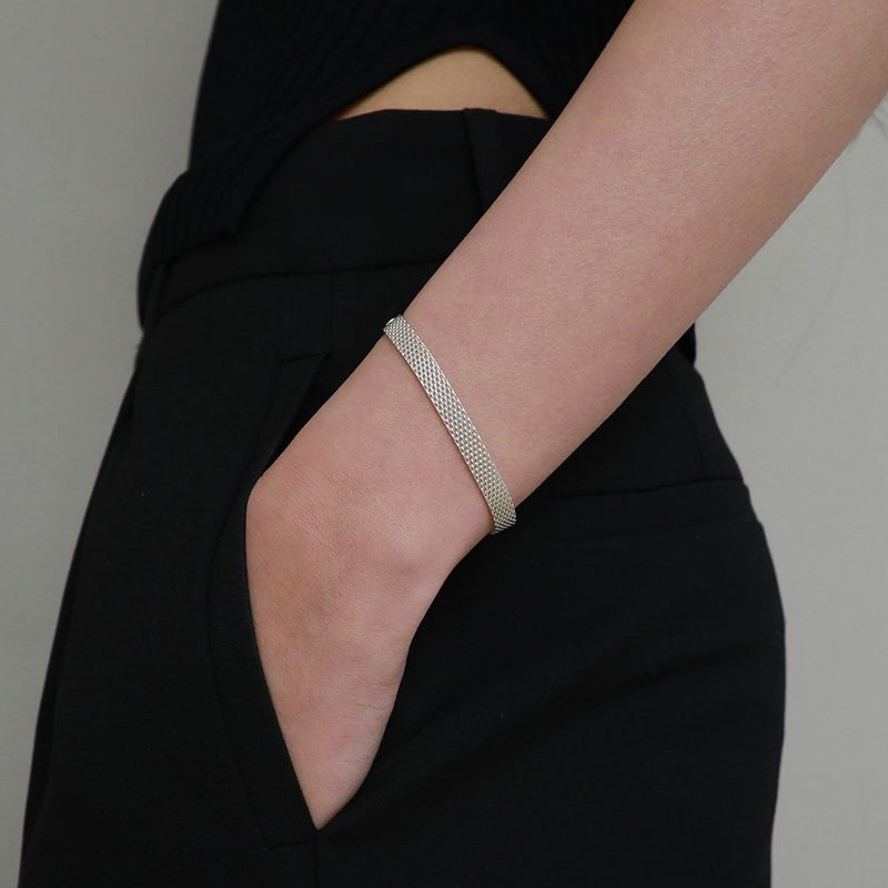 silver fabou bracelet (vermeil)