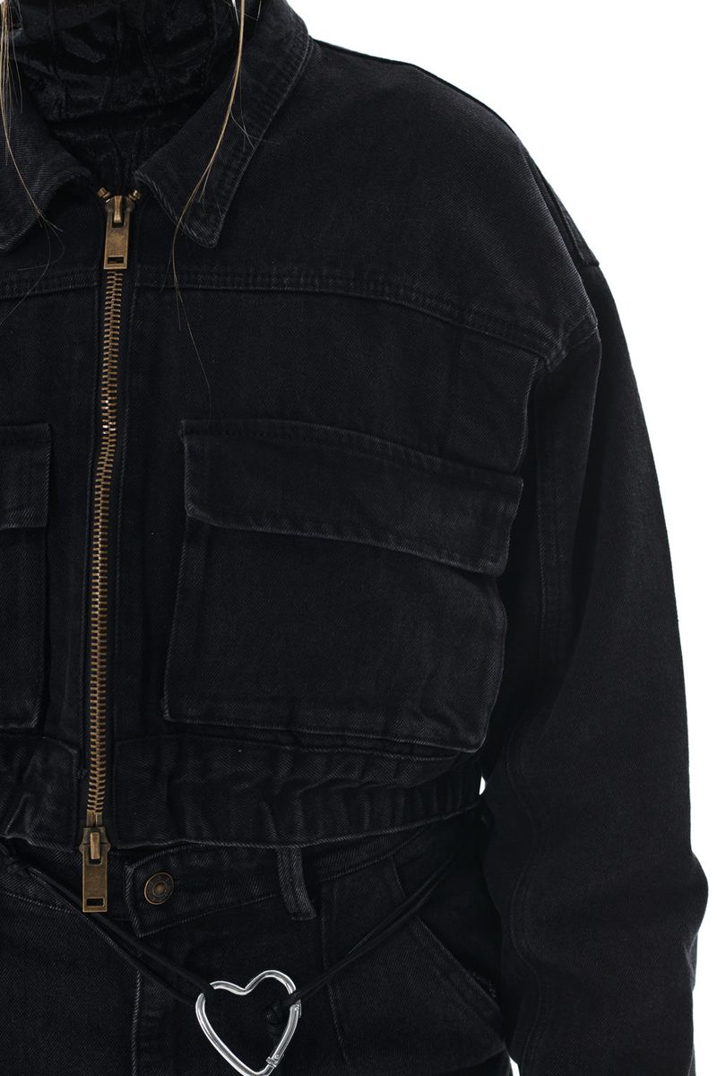 DENIM BOMBER JACKET