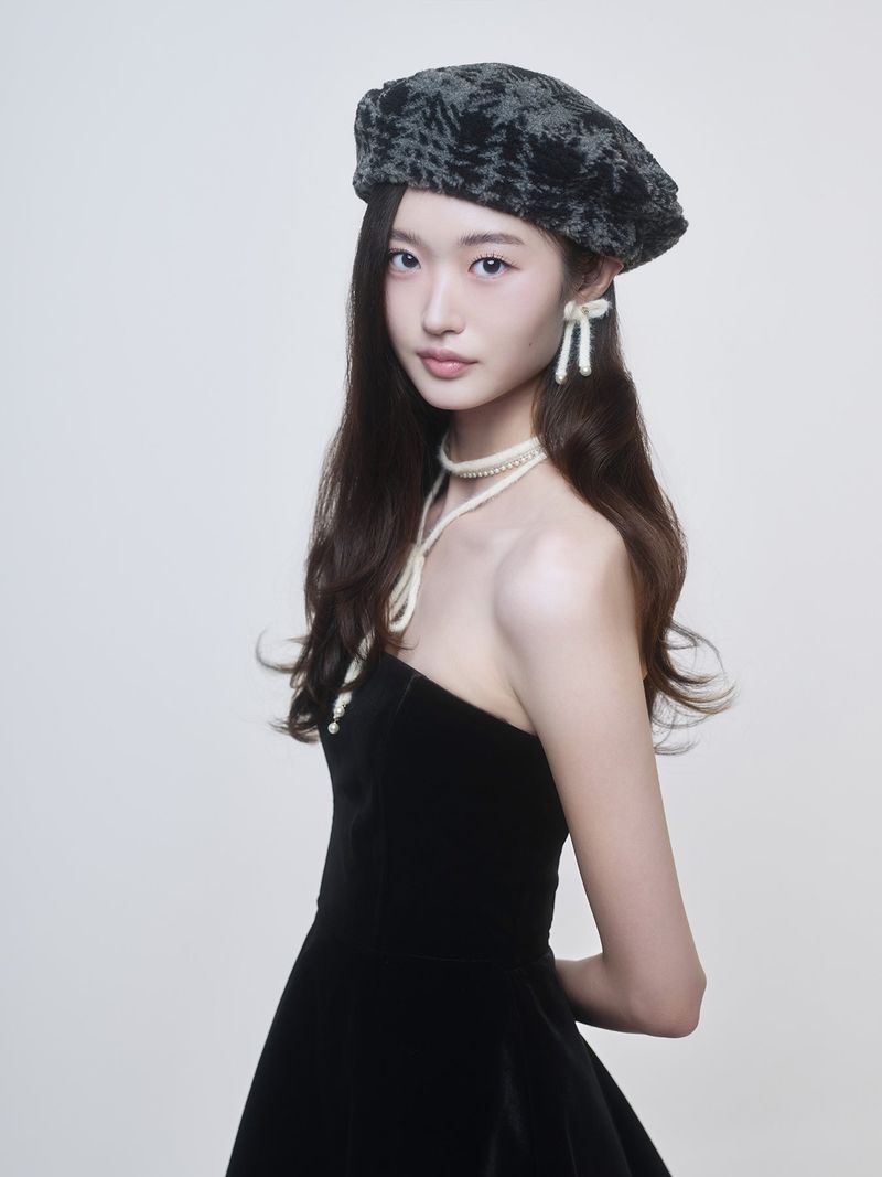 Tartan Fuzz Beret