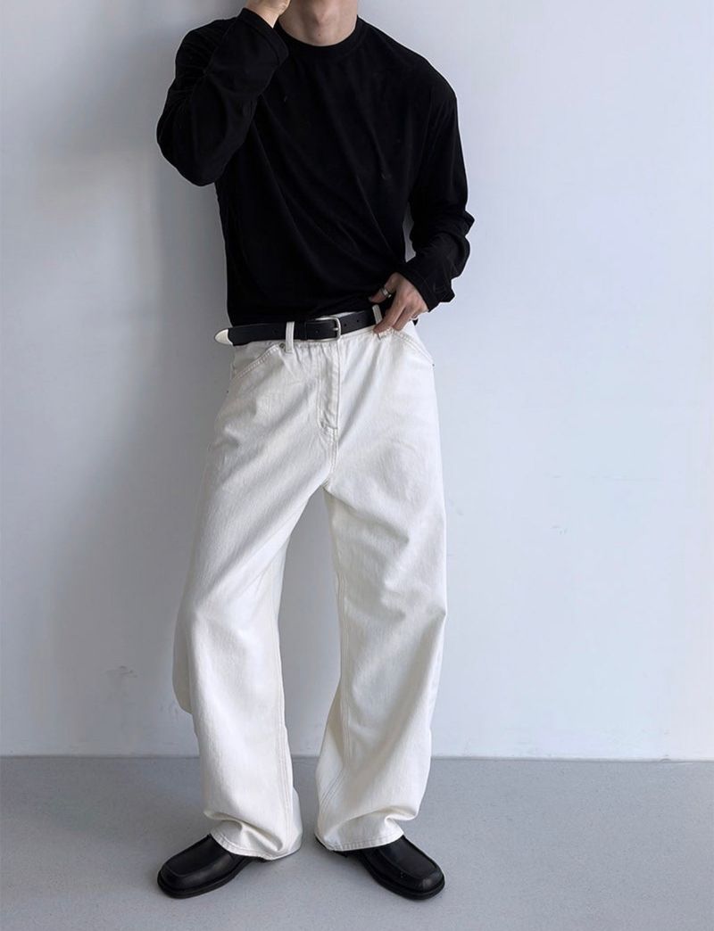 Basic crop long sleeves(4color)