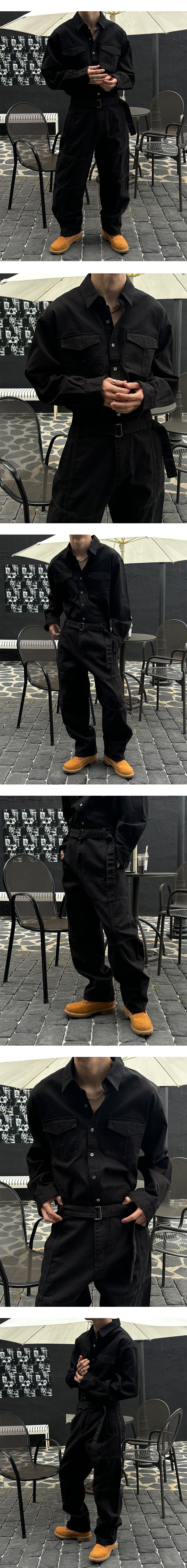  [SET UP가능] Stitch two pocket shirts(2color)