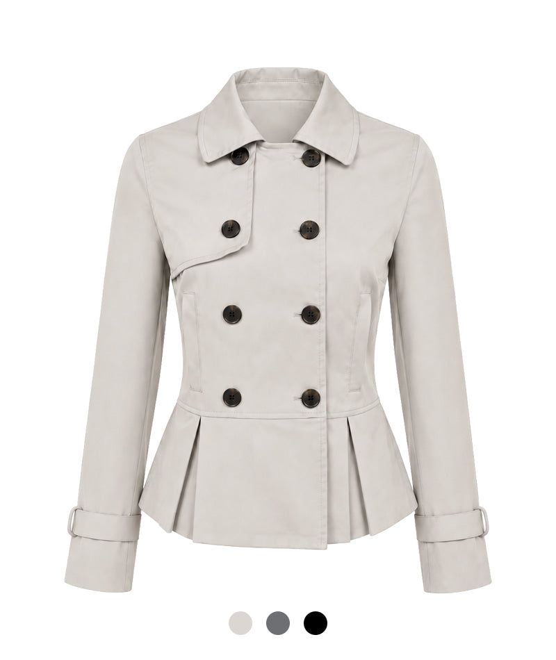 Cozy&Kitsch（コージーアンドキッチ）の「Hina Double Short Trench Coat（Jackets/Outerwear）」