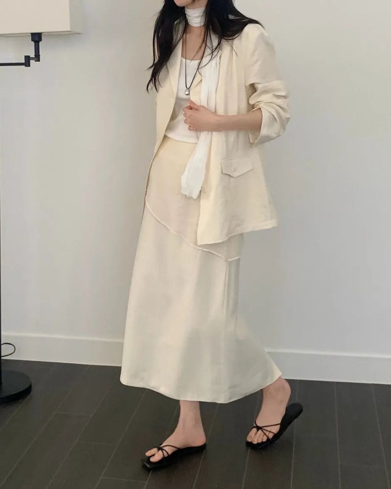 Polka Rayon Loose Fit Jacket