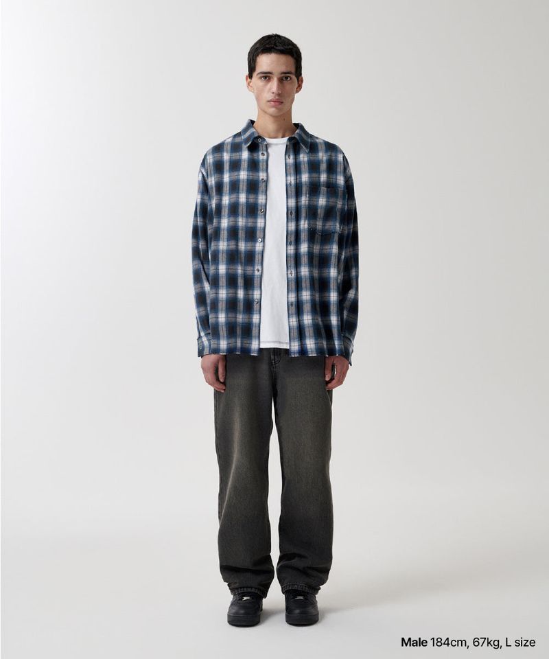 RAW CUT OMBRE SHIRT