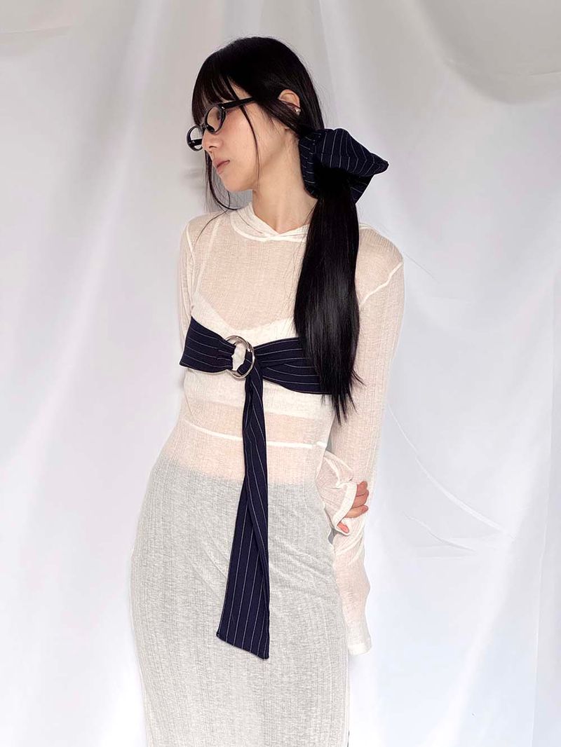 STRIPE BELT / NAVY