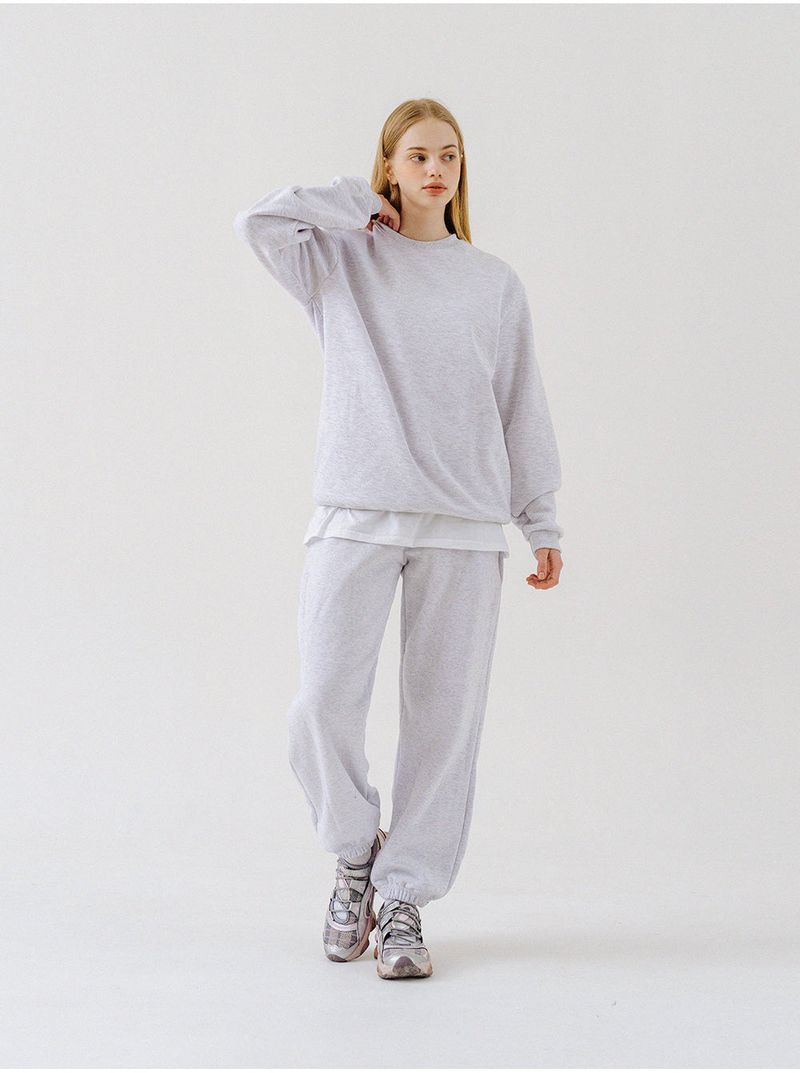PLAIN BANDING JOGGER PANTS