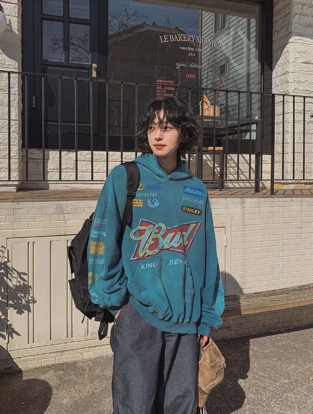 2PLAN(ツープラン)の「Bird Print Overfit Hoodie(Tops)」