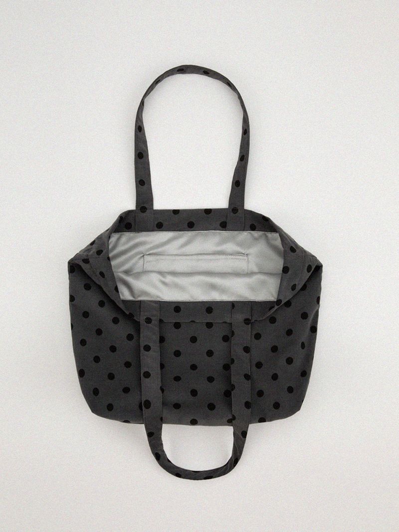 【MADE】Dot Tote corduroy bag [charcoal]