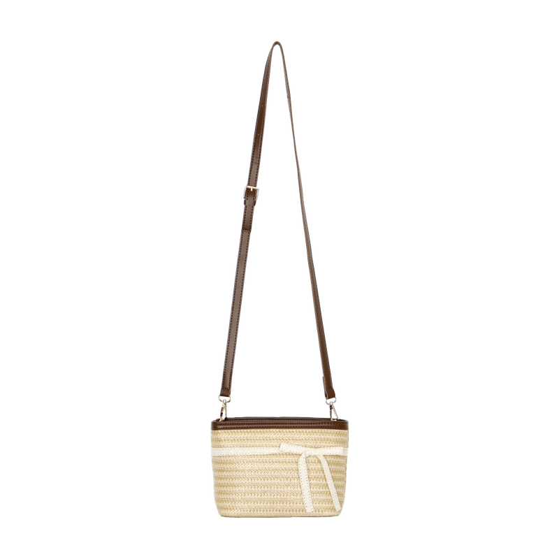 PINK PINEAPPLE（ピンクパイナップル）の「LACE RIBBON RATTAN BAG（Bags）」