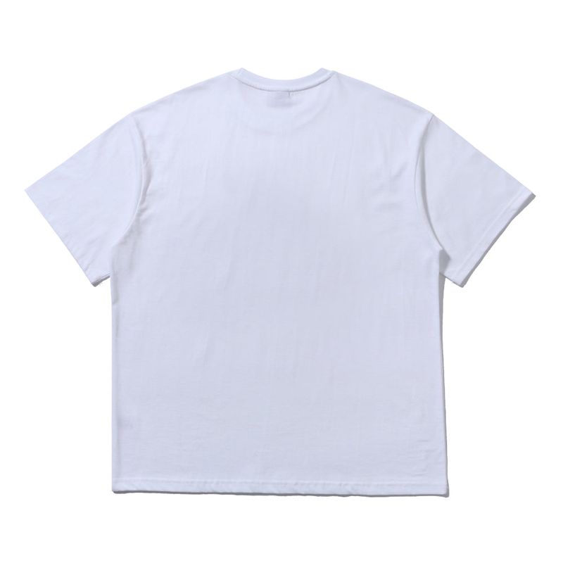 BLEED LOGO T-SHIRT WHITE-MAGENTA