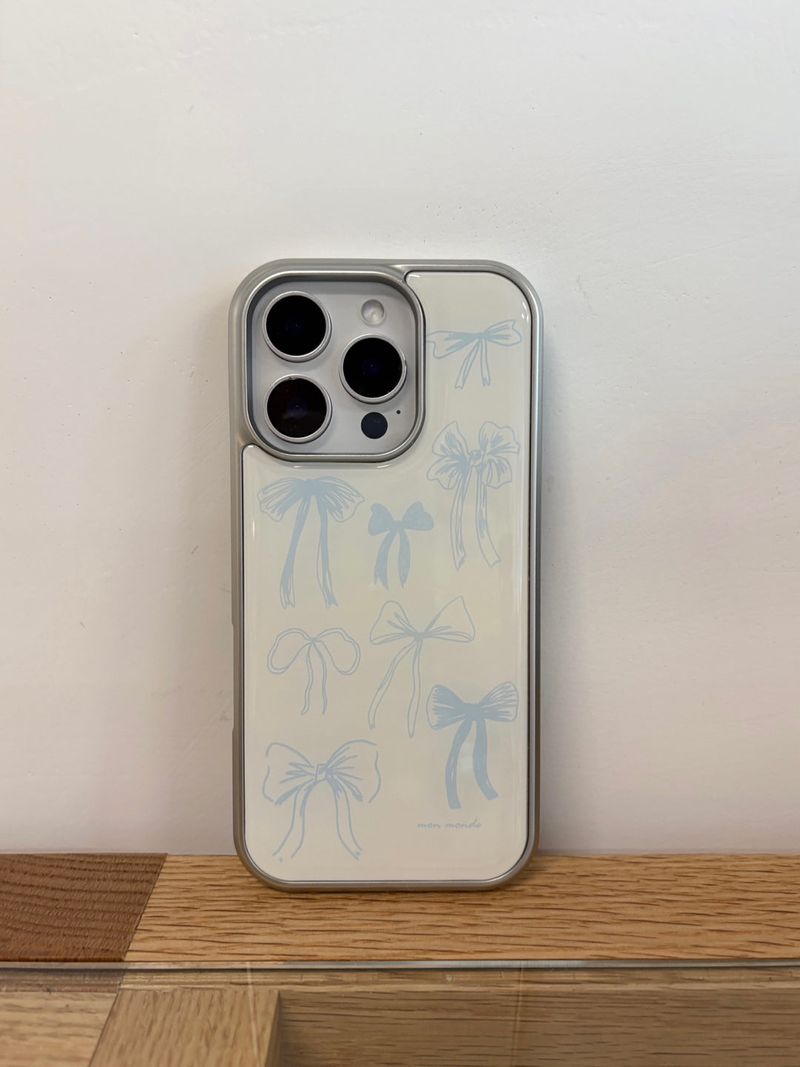 silver ribbon  phone case