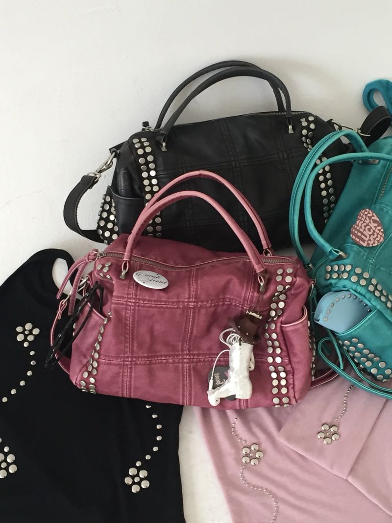 Vintage Stud Boston Bag