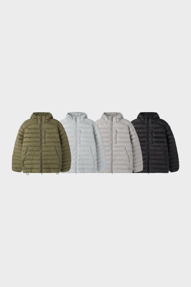 [Premium] Pastel Hooded Lightweight Padded Jacket