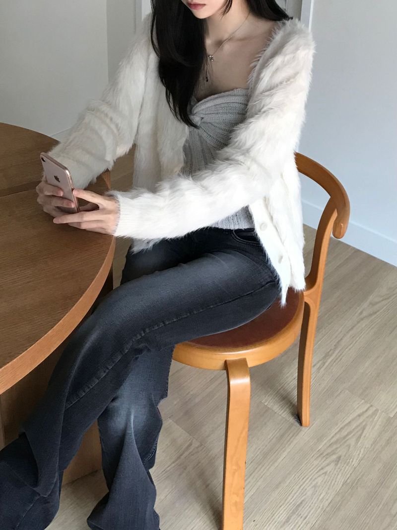 Alpaca knitwear top (2 colors)