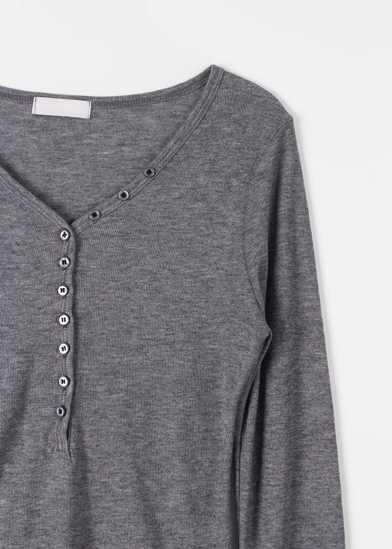 BUTTON SILHOUETTE TEE