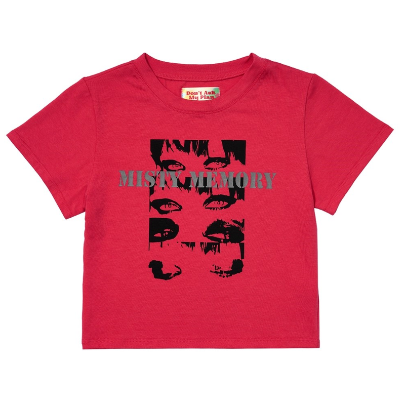 Don't Ask My Plan (DAMP)(ドントアスクマイプラン)の「'MISTY MEMORY' CROP TOP_MAGENTA(Tops)」