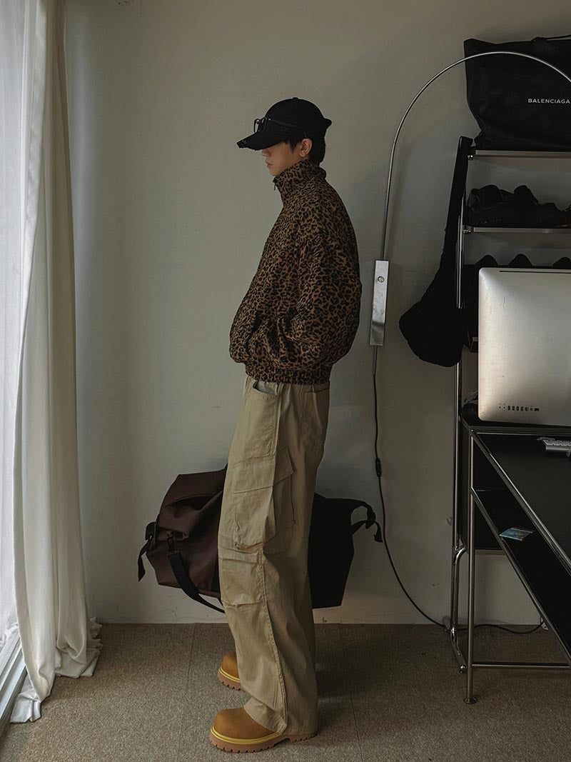 ASCLO Leopard Fleece Zip Up (2color)