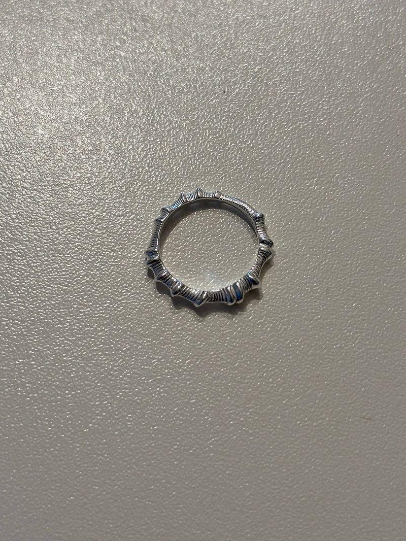 [925silver] Bone detail ring