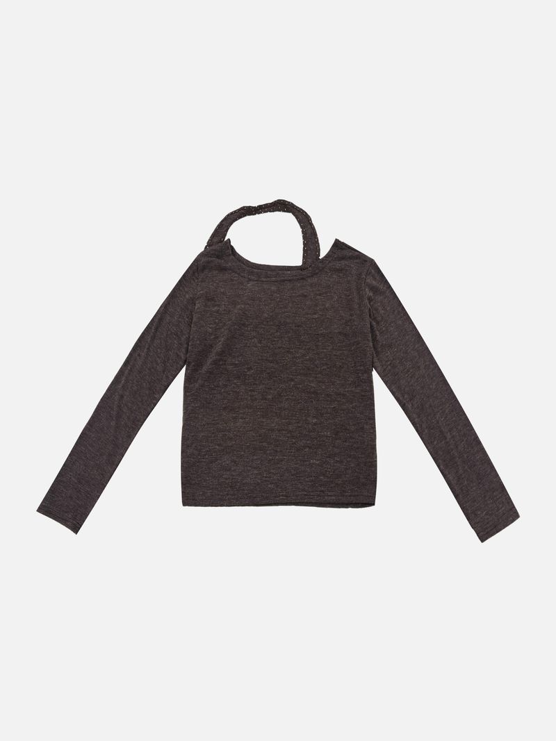 Kobe Dot Halter Neck Layered Tee (3c)