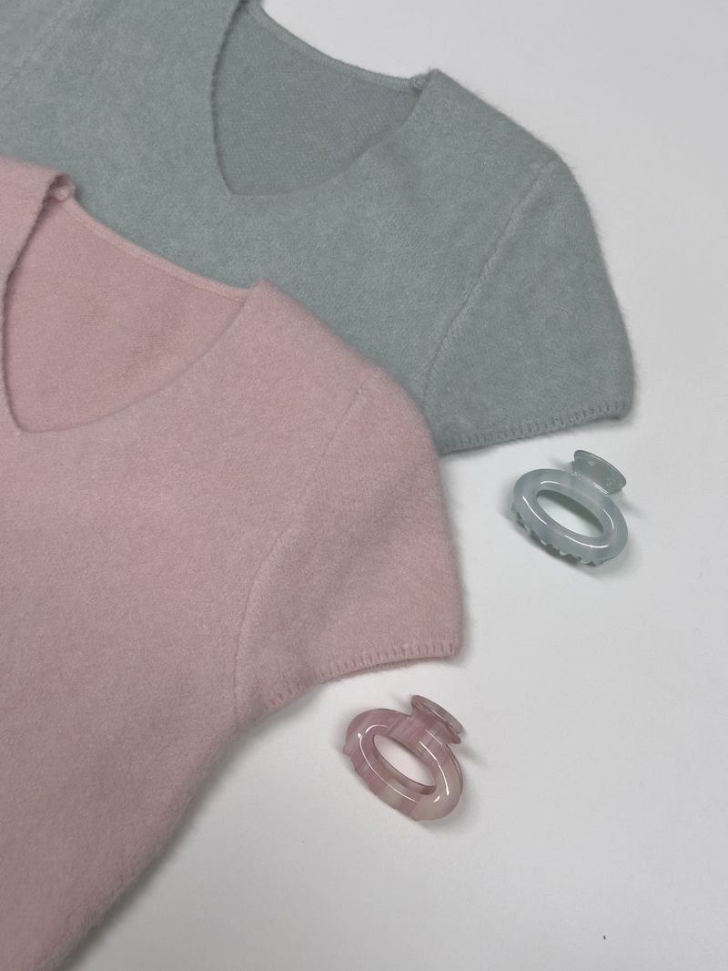 Marble Mini Hair Clip