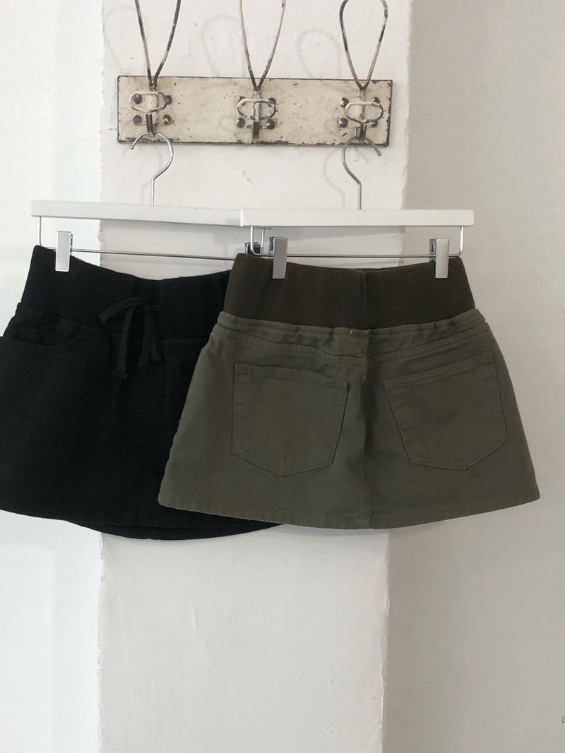 Cotton banding skirt