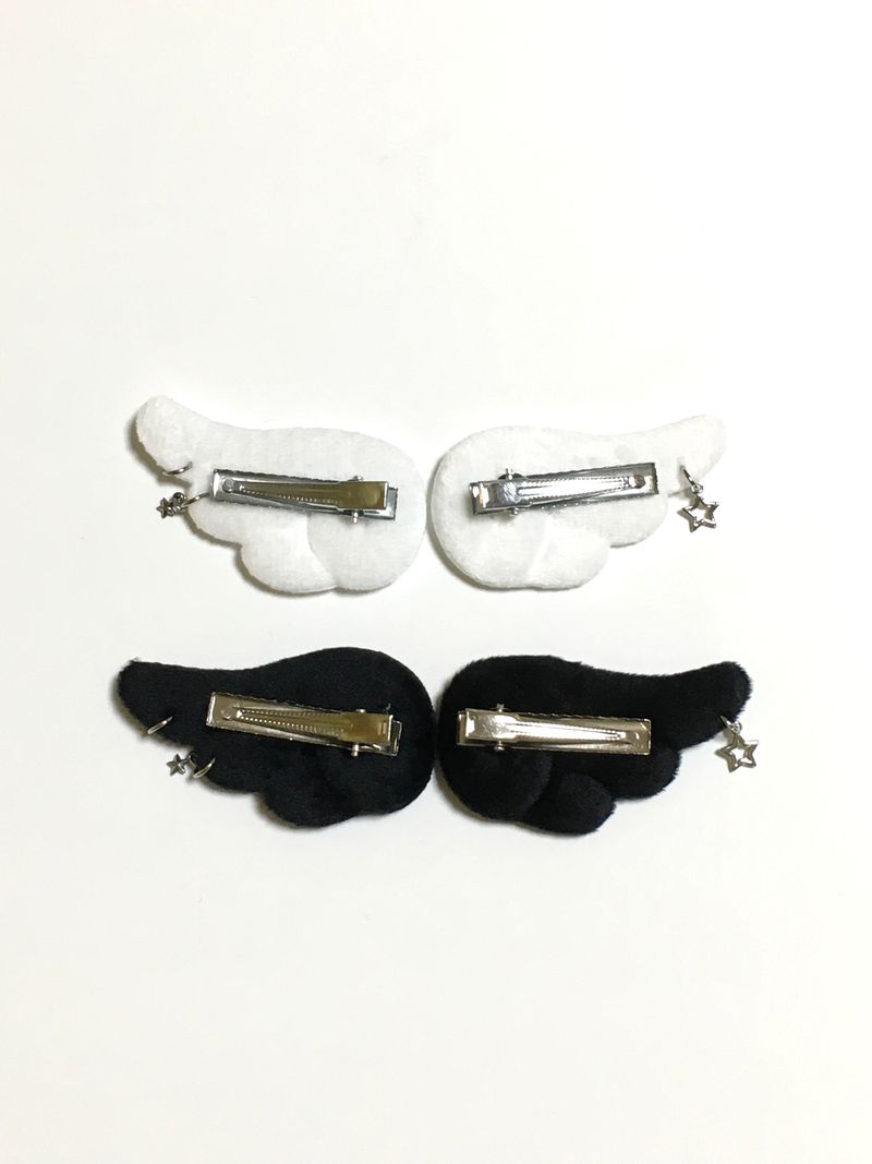 Angel wings (hairpin & badge)
