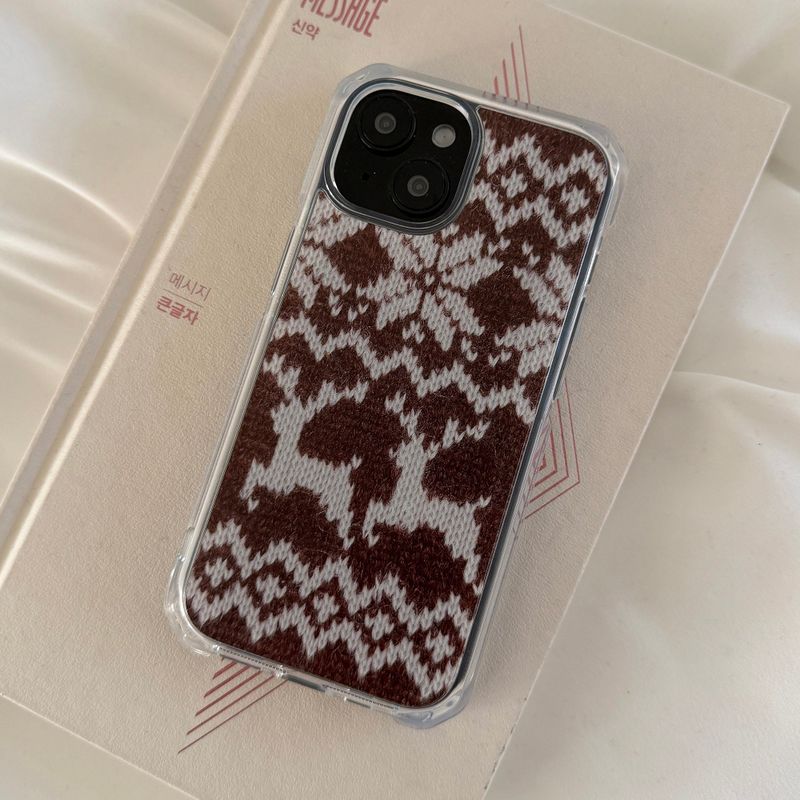 DELPHIN(デルフィン)の「MOHAIR DEER & BEAR HARD JELL CASE _ DEER(Smartphone Accessories)」