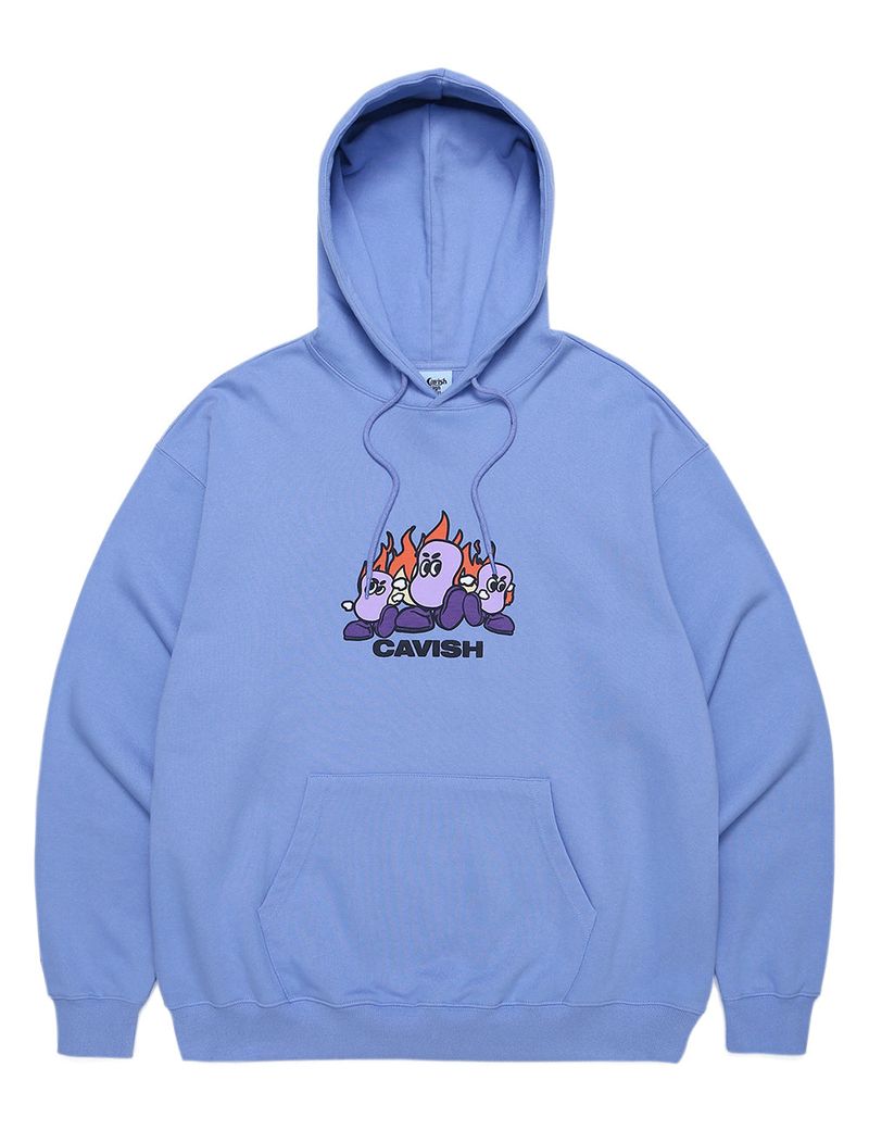 cavish（カビシ）の「PUNCH BEANS HOODIE BLUE(CV2CFUM413A)（Tops）」