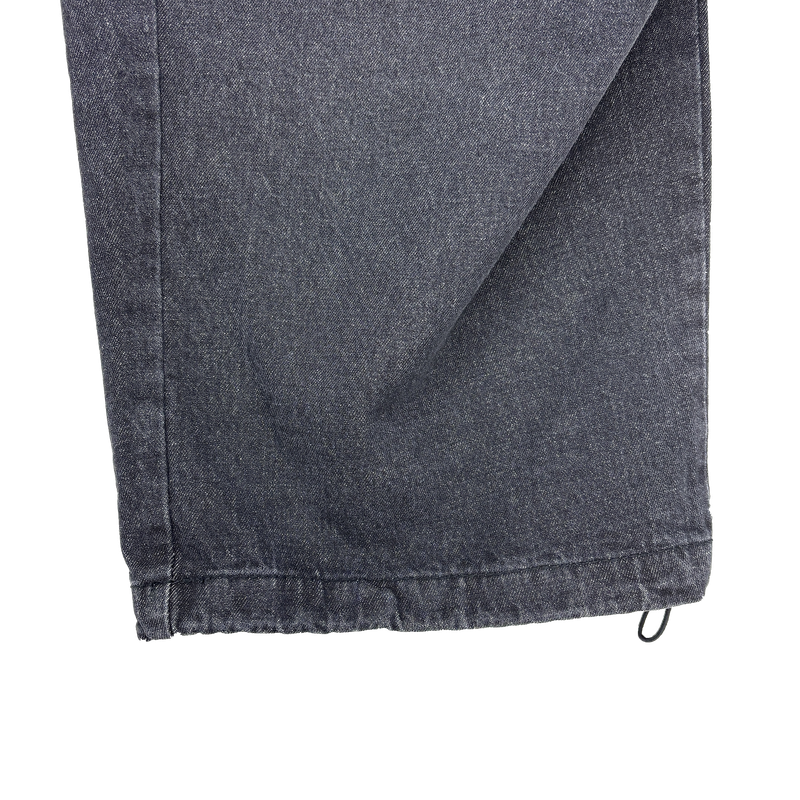 denim oblique cargo pants