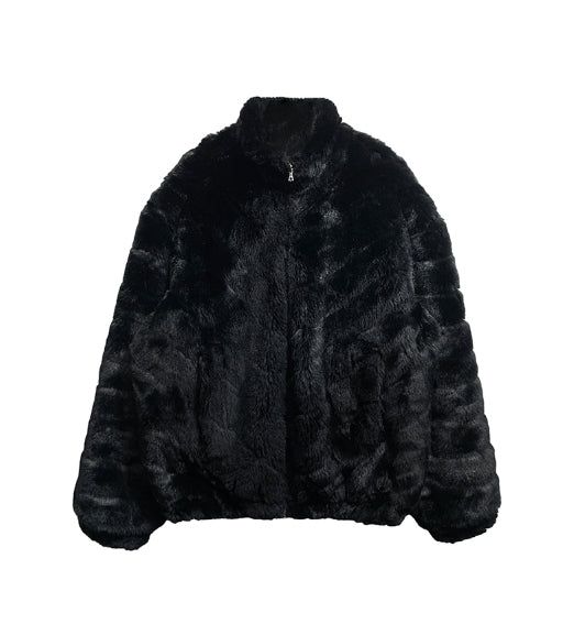 [PREMIUM/MADE] Oblique two-way fur jacket
