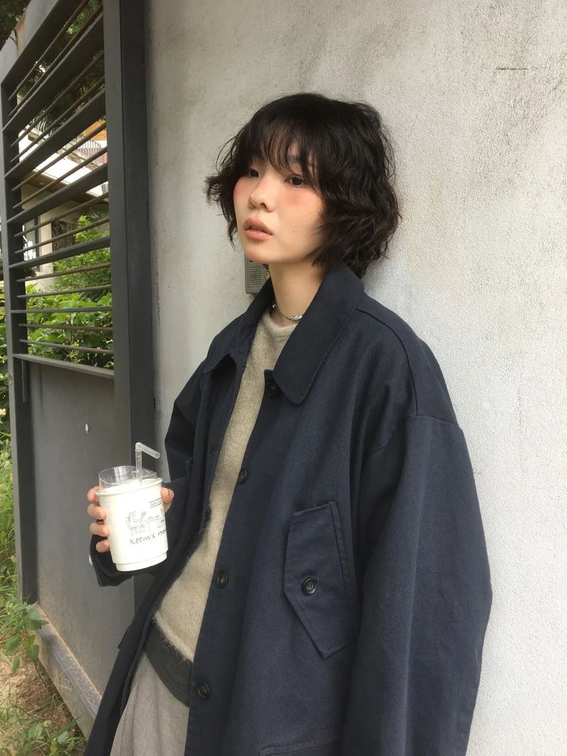 Yorin button half knit (3color)