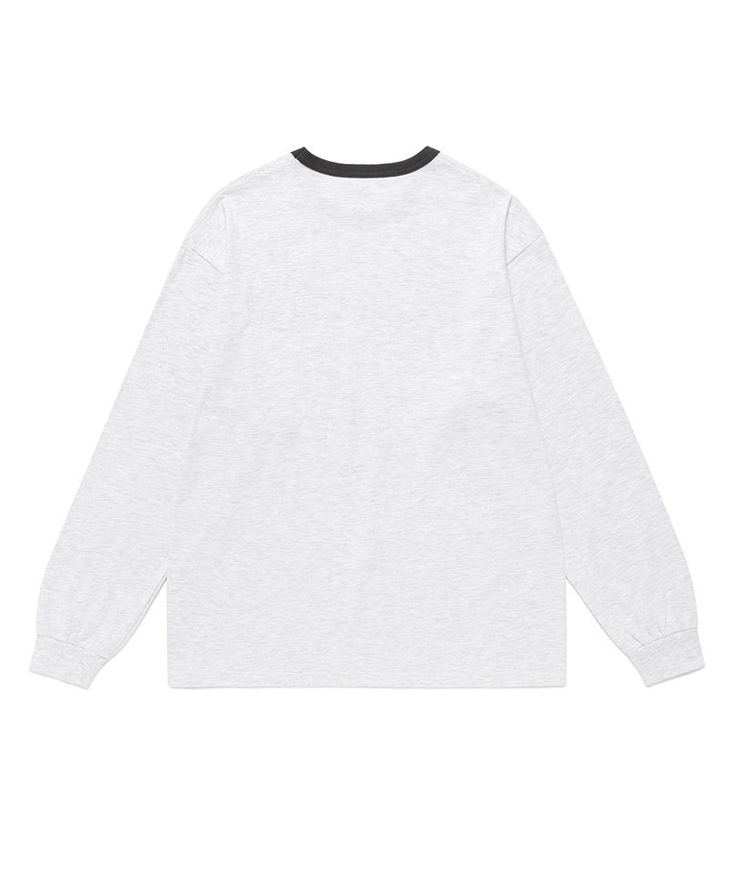 GUITAR APPLIQUE LS TEE LIGHT GREY(CV2FFUT553A)