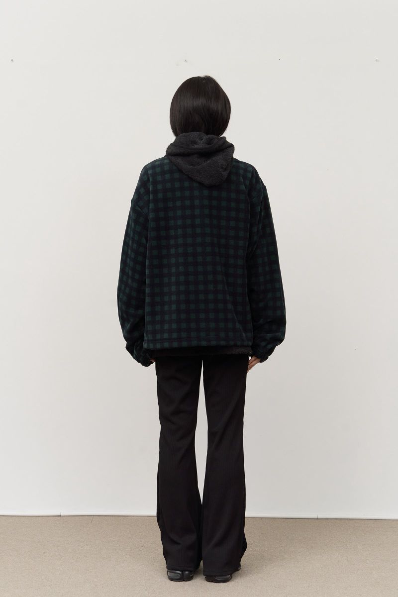 Dock Checked Fleece Zip Up