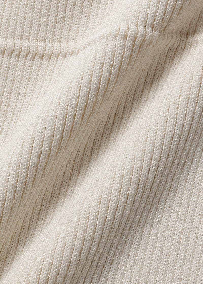 Lily frill sleeveless knit_ivory