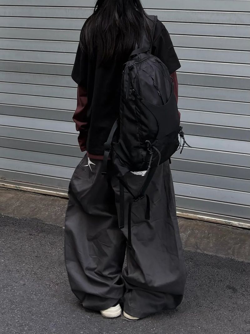bird hip cotton wide pants