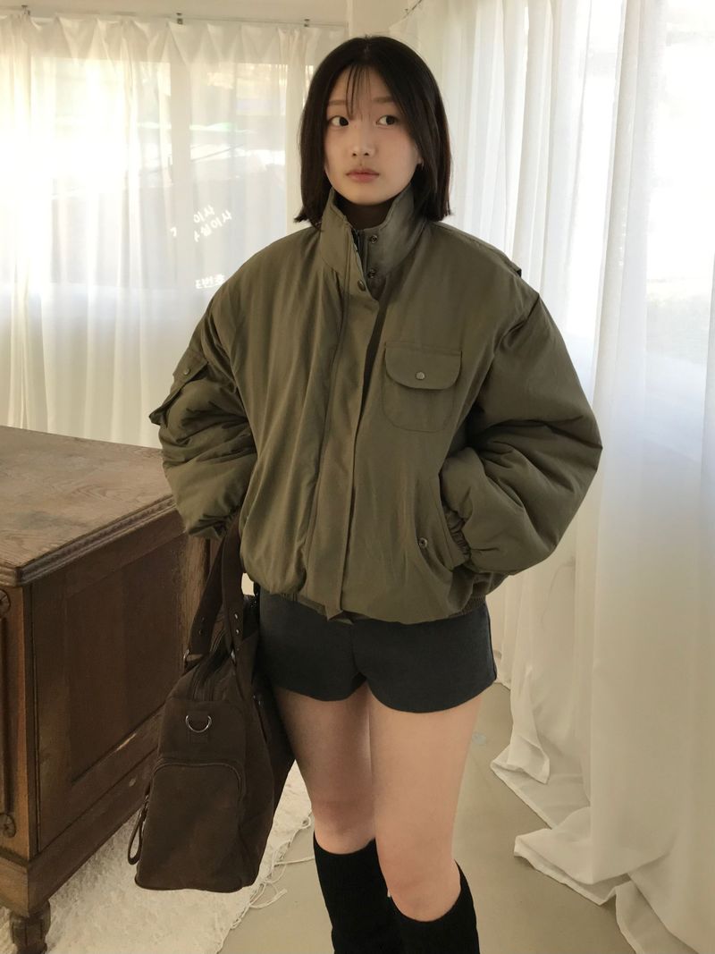 Bender High-Neck Padded Jumper (2 colors)
