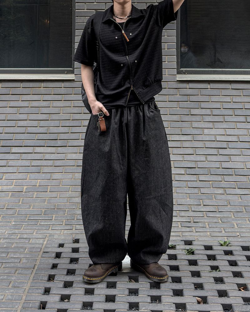 Waze Stripe Curved Denim