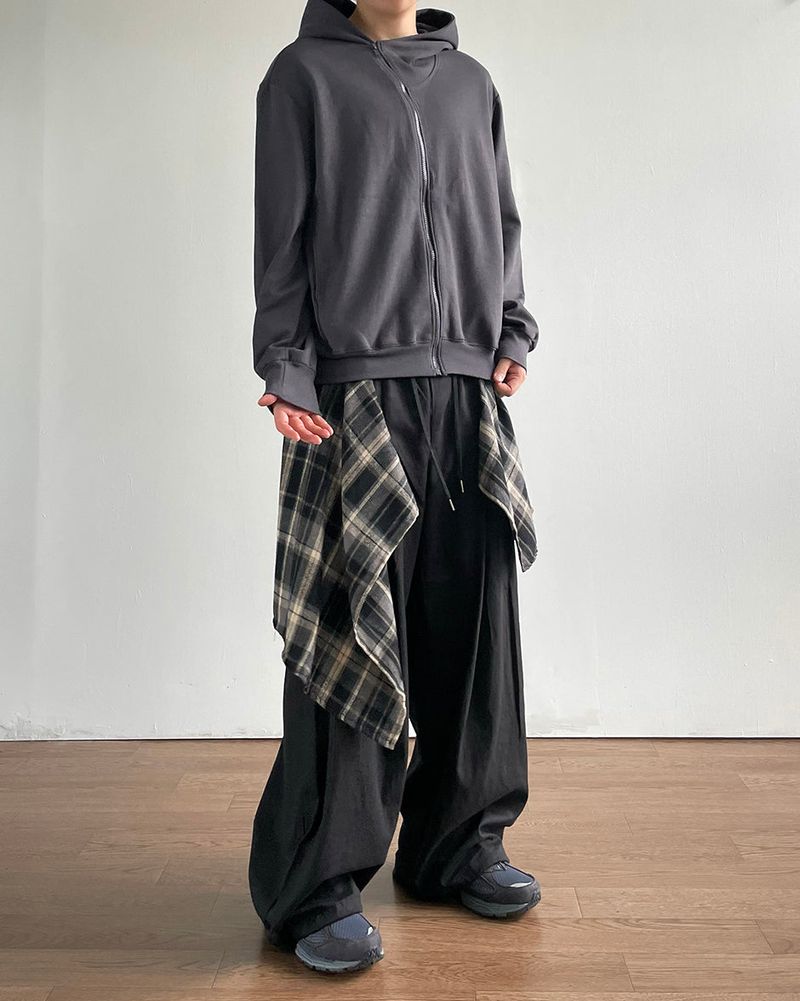 Flap Layered Cotton Pants
