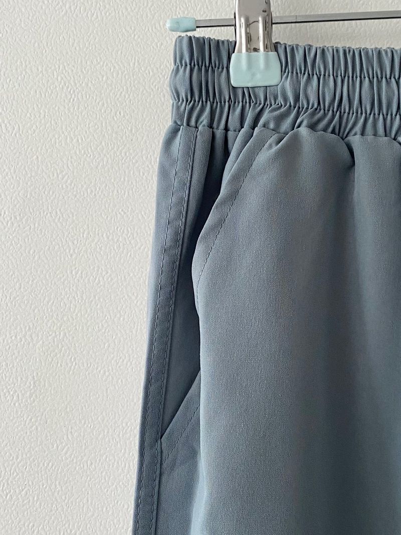 Crescent shirring cargo pants
