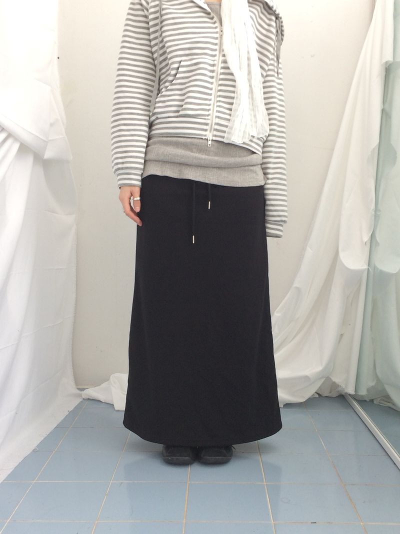 Slim Base String Long Skirt