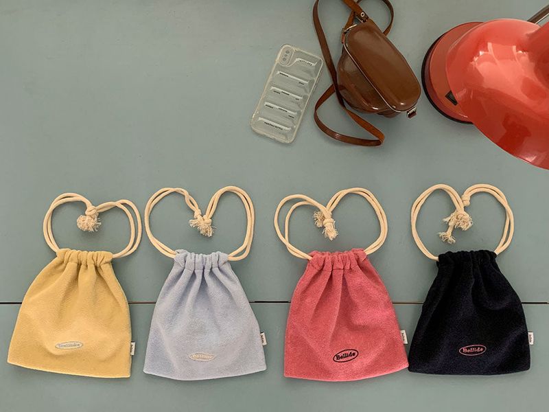 [Bellide made] Chewing String Pocket Terry Backpack & Pouch
