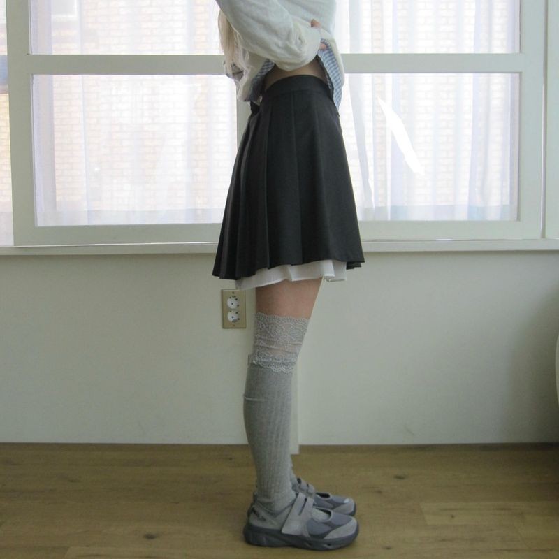 シフォンプリーツスカート