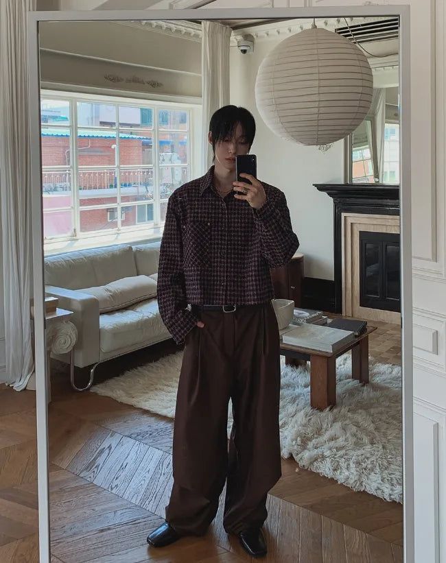 Noven Dart Pintuck Wide Slacks